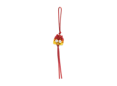 LOEWE x Howl's Moving Castle Calcifer Charm In Classic Calfskin "Red"