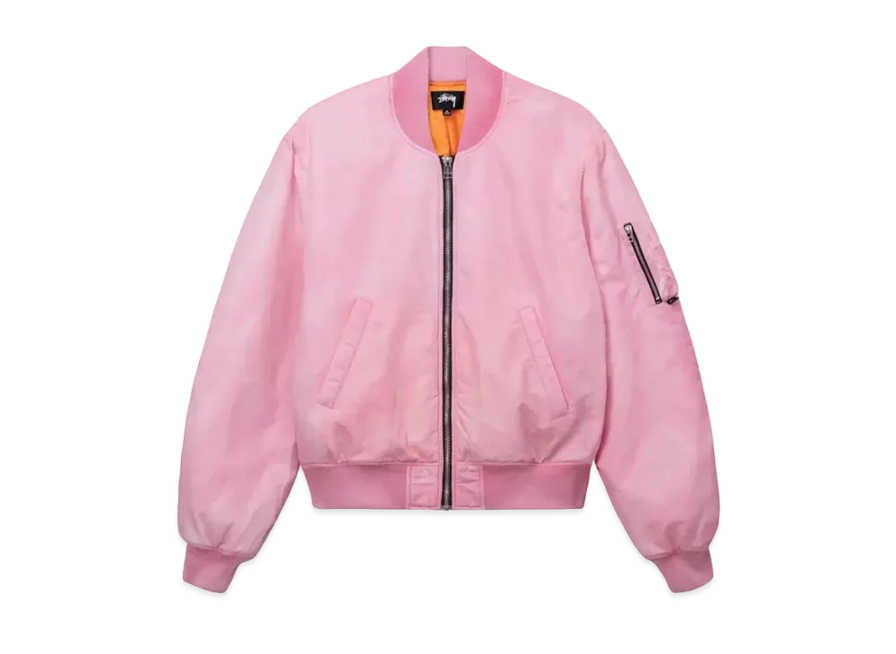 Stussy Dyed Nylon Bomber "Pink"