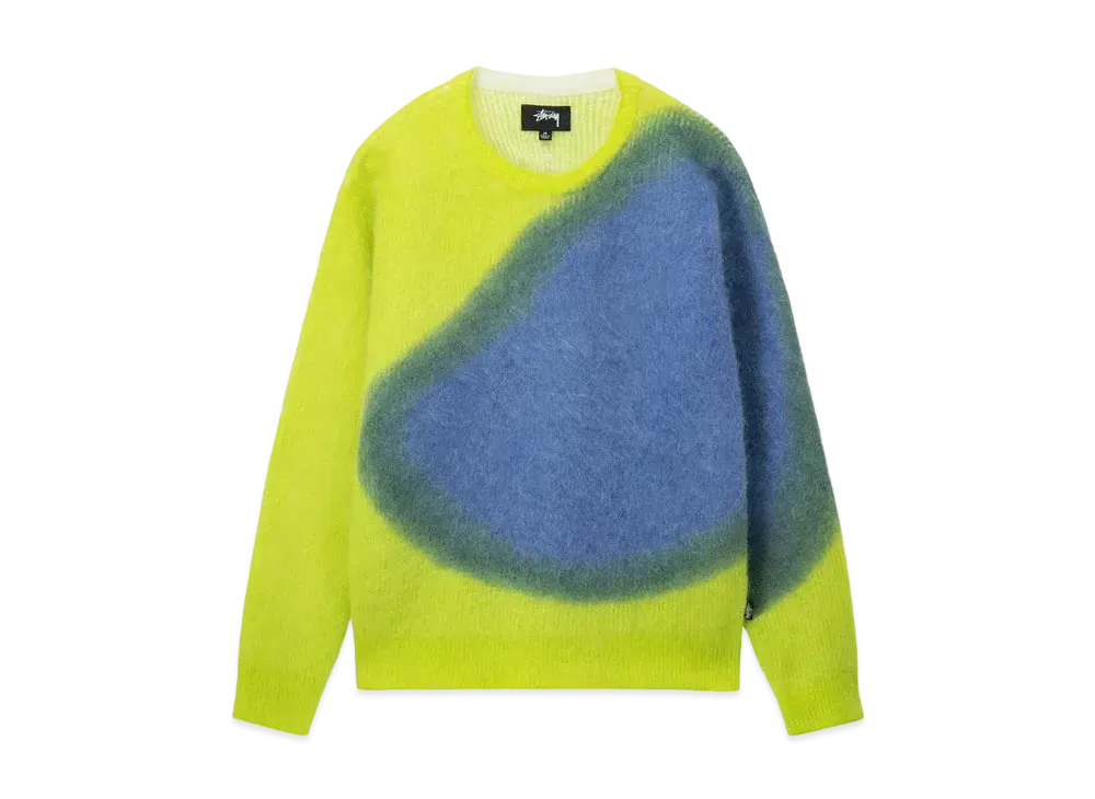 Stussy Brushed Dot Sweater "Lime"