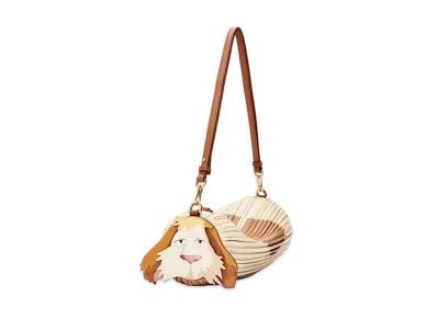 LOEWE x Howl's Moving Castle Heen Bracelet Pouch In Pleated Nappa "Rust"