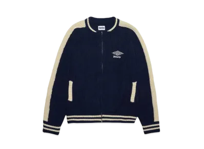 9090 Zip-up Knit Jacket "Navy"