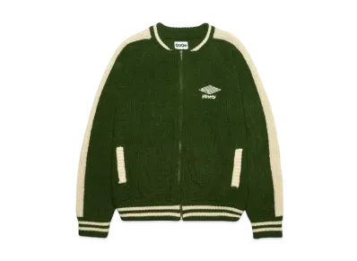 9090 Zip-up Knit Jacket "Green"