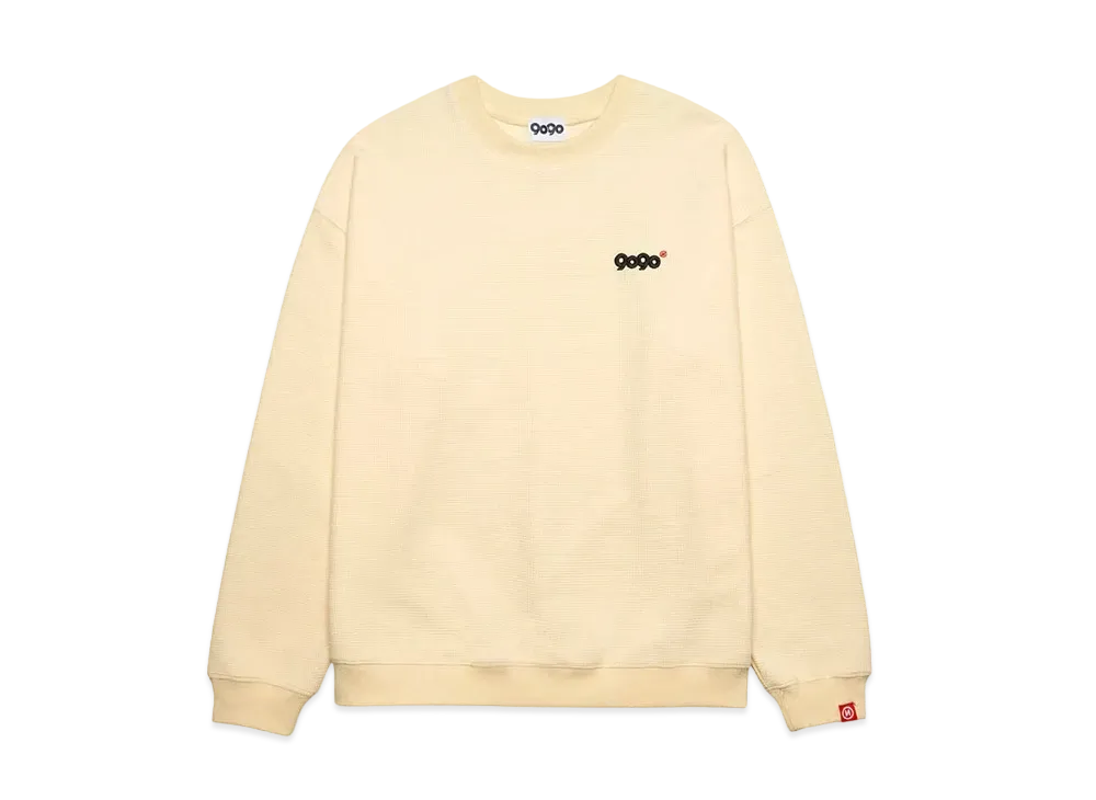 9090 Logo Waffle Sweat "Ivory"