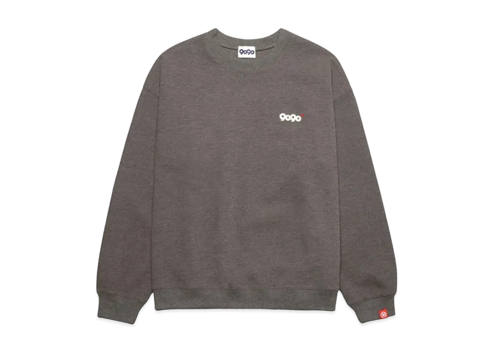 9090 Logo Waffle Sweat "Charcoal"