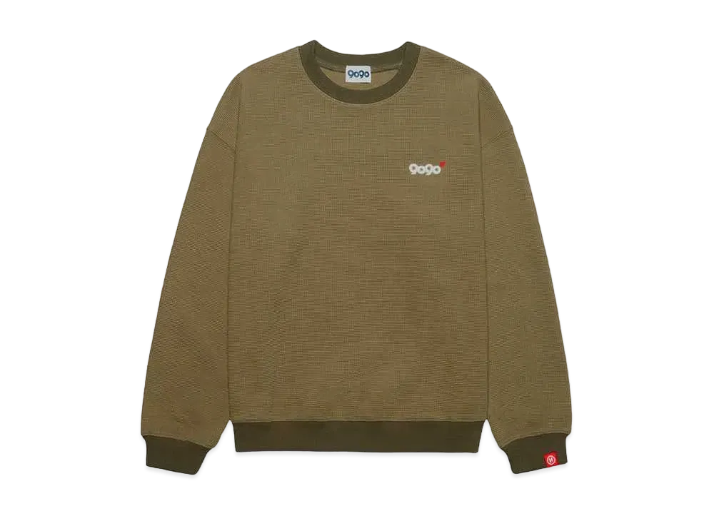 9090 Logo Waffle Sweat "Khaki"