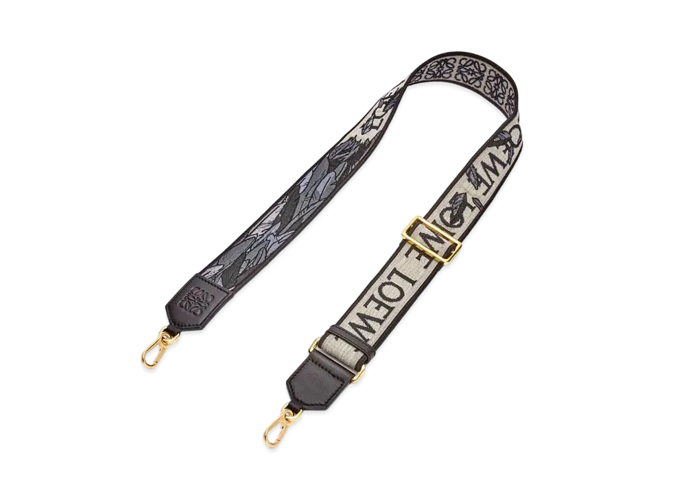 LOEWE x Howl's Moving Castle Howl Strap In Anagram Jacquard and Calfskin "Black"