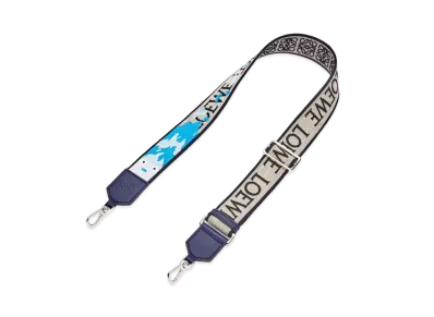 LOEWE x Howl's Moving Castle Calcifer Strap In Anagram Jacquard and Calfskin "Marine"