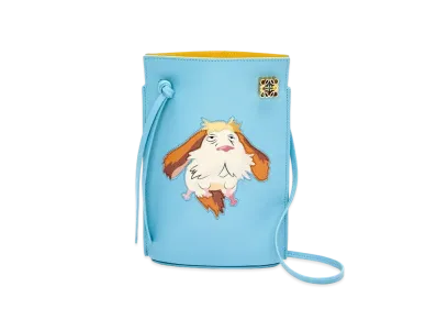 LOEWE x Howl's Moving Castle Heen Dice Pocket In Classic Calfskin "Light Blue"