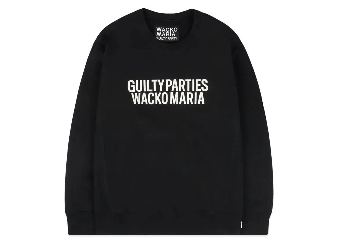 WACKO MARIA HEAVY WEIGHT SWEAT SHIRT "Black"
