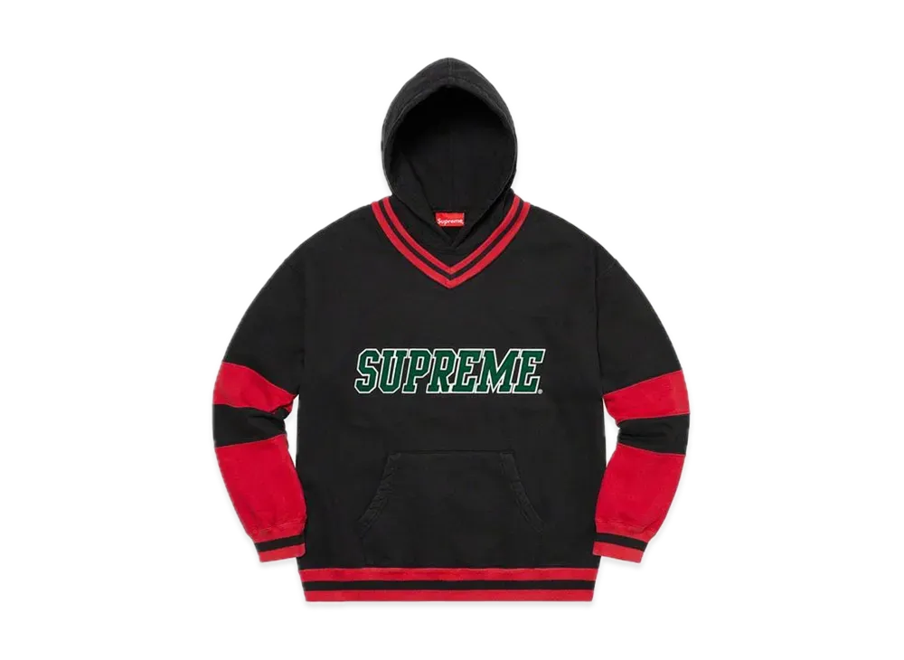 Supreme Hockey Hooded Sweatshirt "Black"