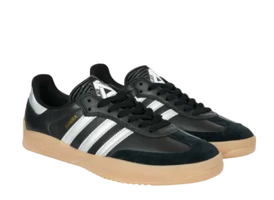 Palace × adidas Puig Samba "Core Black/Silver Metalic/Gum"