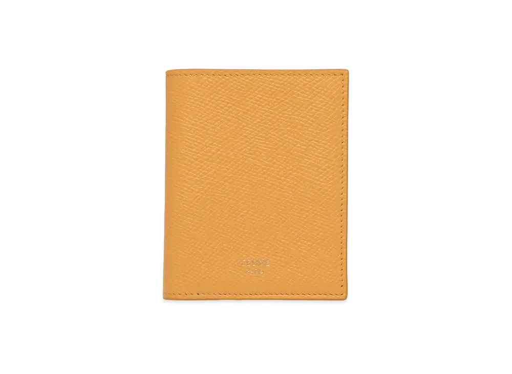CELINE Compact Wallet Grained Calfskin "Calendula"