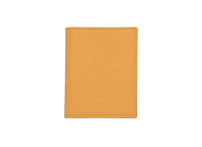 CELINE Compact Wallet Grained Calfskin "Calendula"