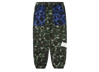 A BATHING APE x UNDEFEATED Color Camo Flannel Pants "Green"