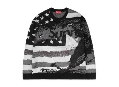Supreme Digital Flag Sweater "Black"
