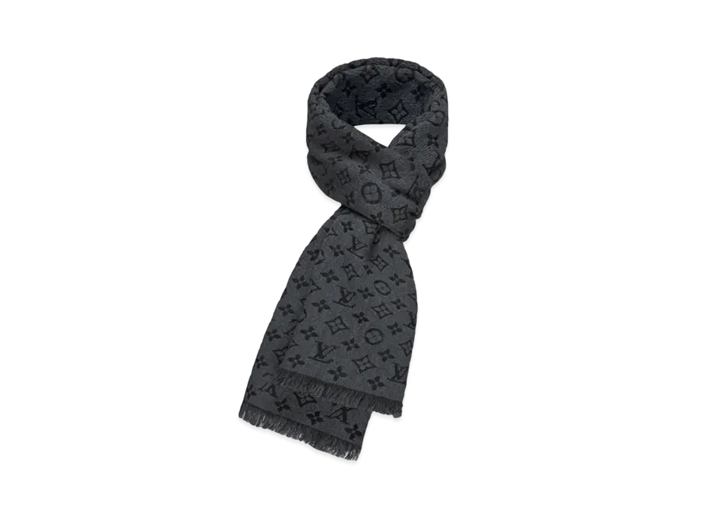 Louis Vuitton Monogram Classic Scarf "Charcoal Gray"