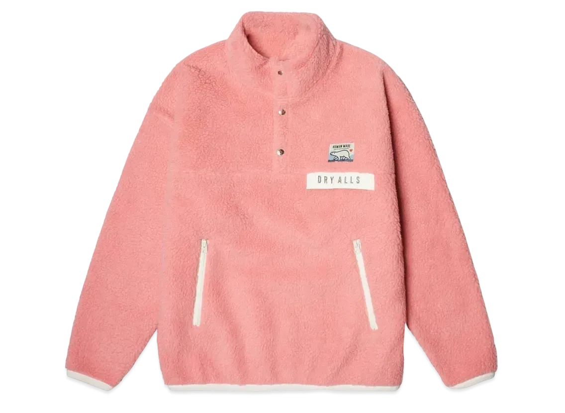 HUMAN MADE BOA FLEECE PULLOVER "Pink"