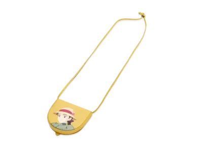 LOEWE x Howl's Moving Castle Sophie Small Heel Pouch In Classic Calfskin "Dark Yellow"