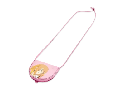 LOEWE x Howl's Moving Castle Howl Small Heel Pouch In Classic Calfskin "Cotton Candy"