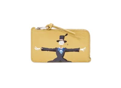 LOEWE x Howl's Moving Castle Turnip Head Coin Cardholder In Classic Calfskin "Dark Yellow"