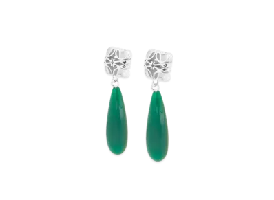 LOEWE x Howl's Moving Castle Small Howl Drop Earrings In Sterling Silver "Silver"