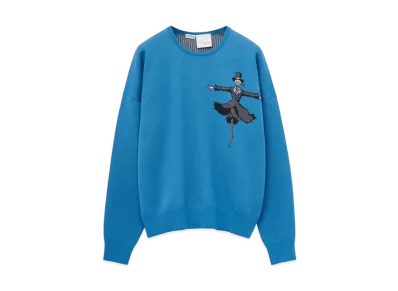 LOEWE x Howl's Moving Castle Turnip Head Sweater In Wool "Cerulean Blue"