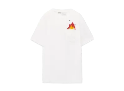 LOEWE x Howl's Moving Castle Calcifer Pocket T-shirt In Cotton "White"