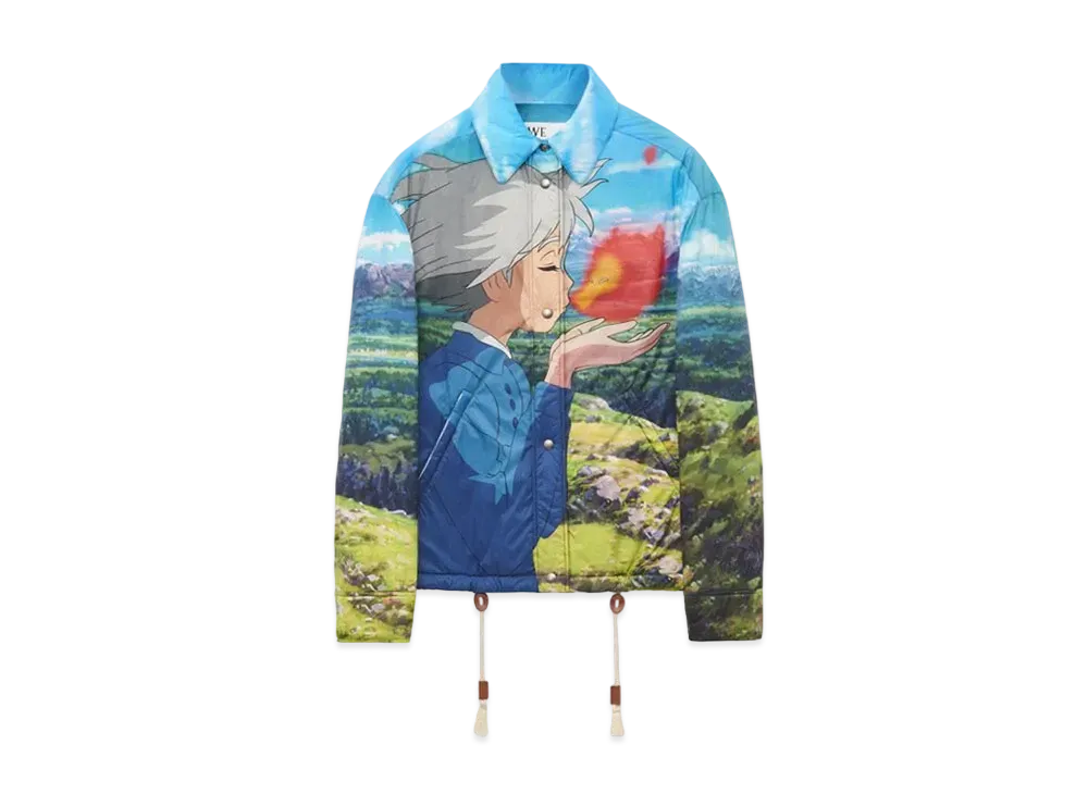 LOEWE x Howl's Moving Castle Calcifer Coach Jacket In Nylon "Multicolor"