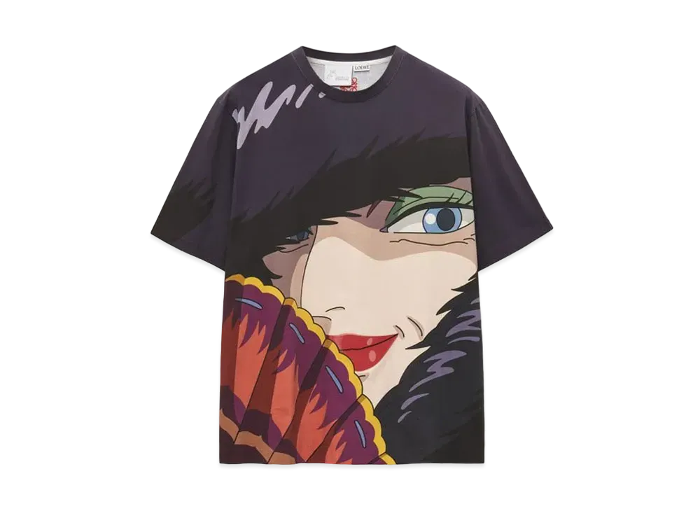 ロエベ x ハウルの動く城 荒地の魔女 Tシャツ (コットン) 