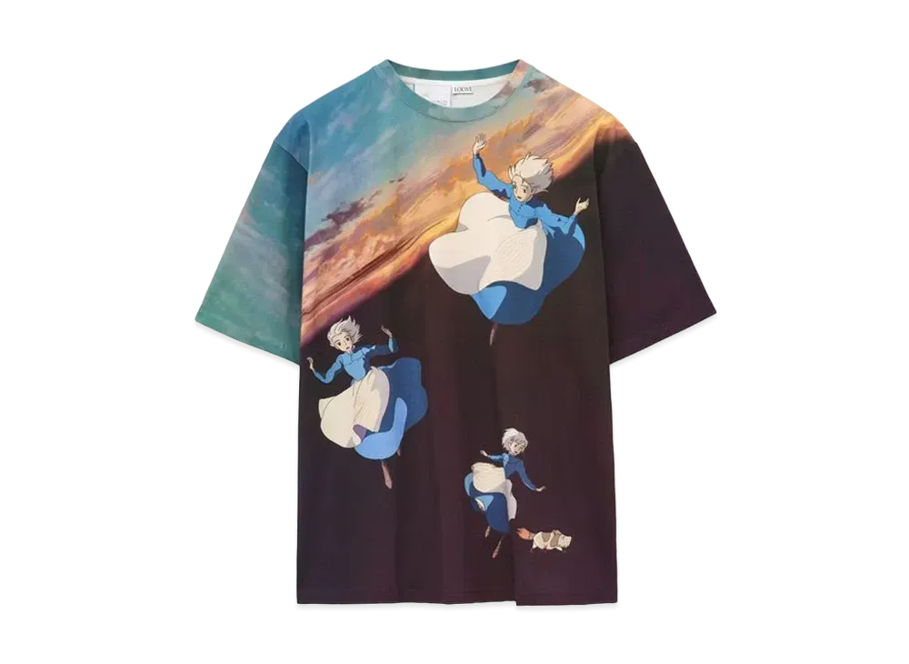 LOEWE x Howl's Moving Castle Sophie T-shirt In Cotton "Multicolor"