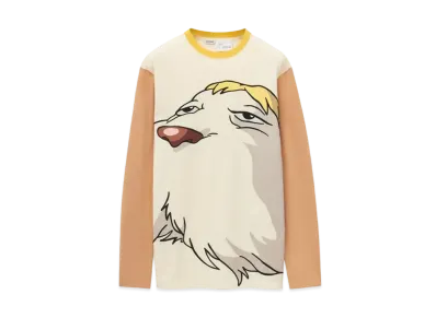 LOEWE x Howl's Moving Castle Heen Long Sleeve T-shirt In Cotton "Beige"