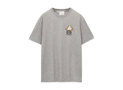 LOEWE x Howl's Moving Castle Heen Anagram T-shirt In Cotton "Grey Melange"