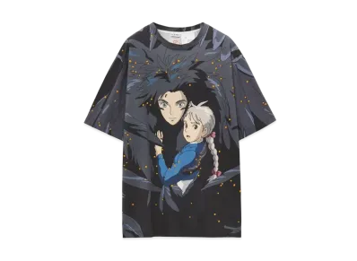 LOEWE x Howl's Moving Castle Howl T-shirt In Cotton "Navy Blue"