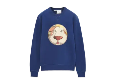 LOEWE x Howl's Moving Castle Heen Sweatshirt In Cotton "Indigo Blue"