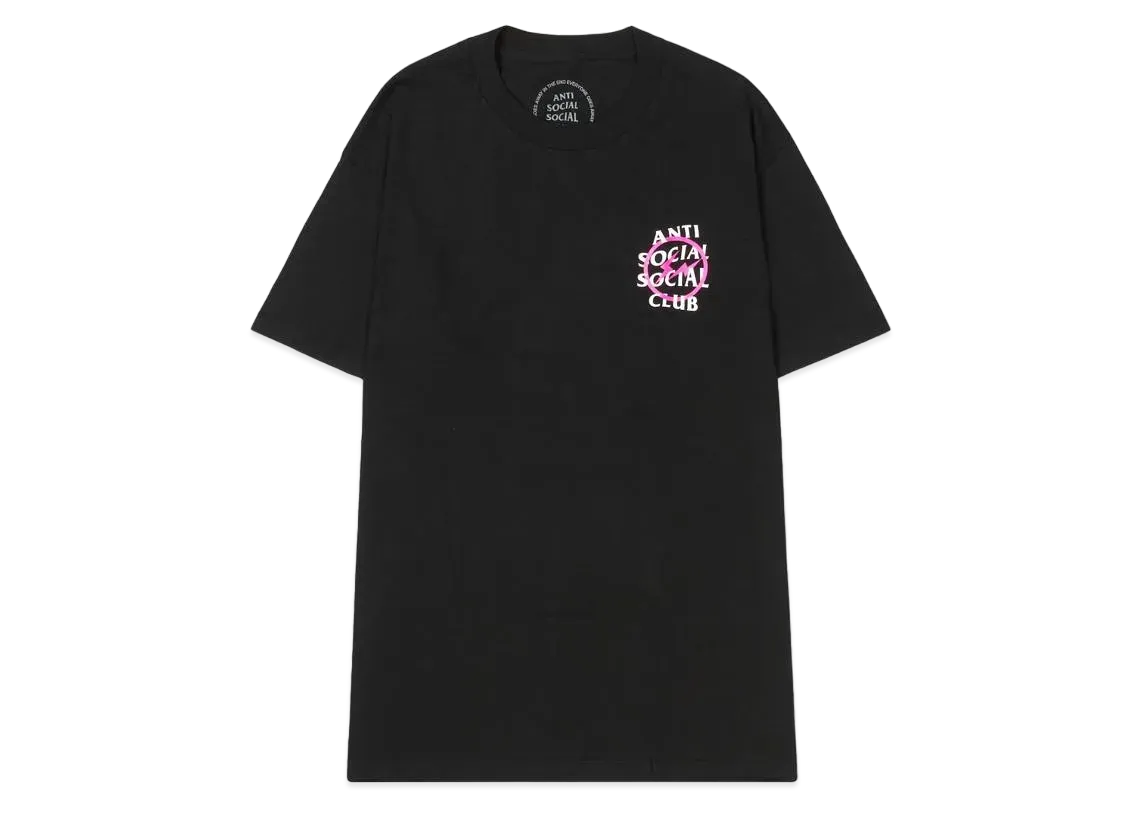 ANTI SOCIAL SOCIAL CLUB x FRAGMENT BOLT TEE "Pink"