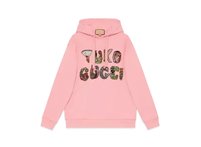 GUCCI x Yuko Higuchi Animal Letter Sweatshirt Japan Exclusive "Pink"