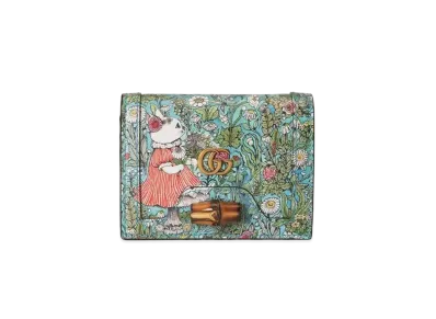 GUCCI x Yuko Higuch Gucci Diana Card Case Wallet Japan Exclusive "Blue"