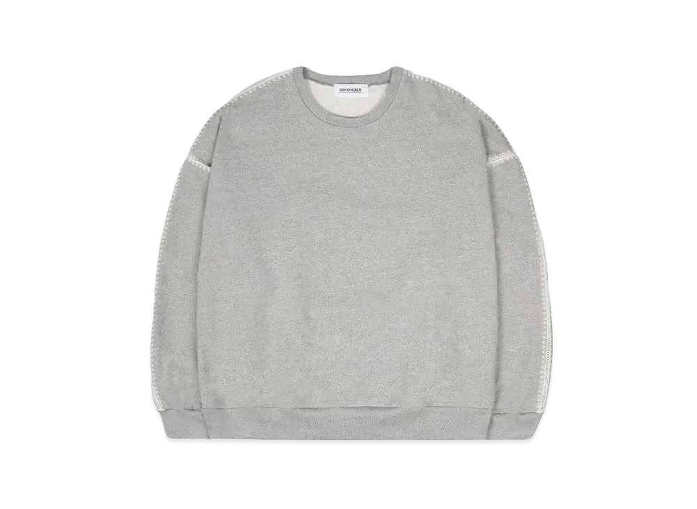 DISCOVERED SHELL STITCH SWEAT "GRAY"