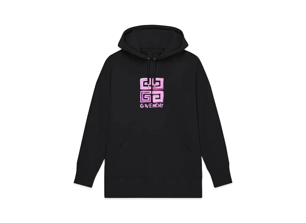 GIVENCHY Oversize 4G Multicolor Hoodie "Black"