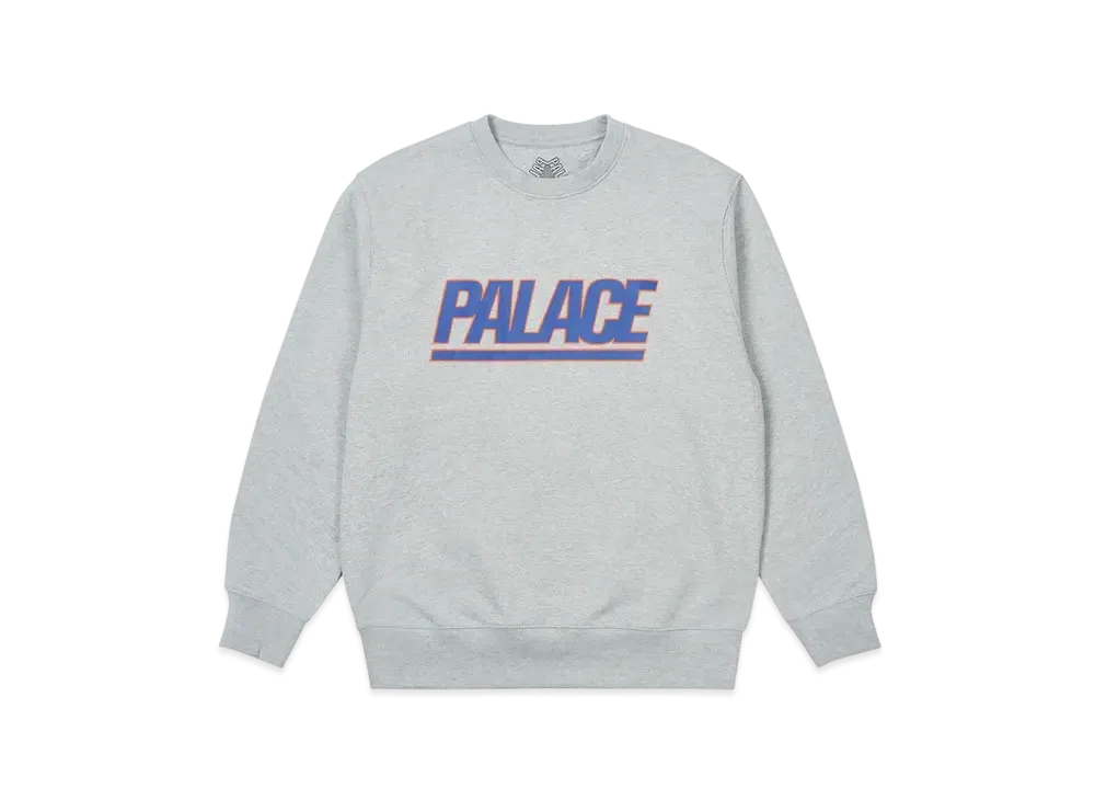 PALACE Gigantic Crew "Grey Marl"