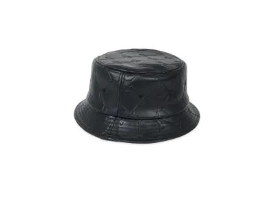 PALACE Pal-M-Gram Leather Bucket Hat "Midnight Blue"