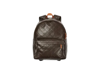 PALACE Pal-M-Gram Leather Backpack "Brown"