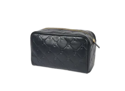 PALACE Pal-M-Gram Leather Washbag "Midnight Blue"