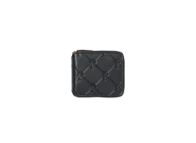 PALACE Pal-M-Gram Leather Zip Wallet "Midnight Blue"