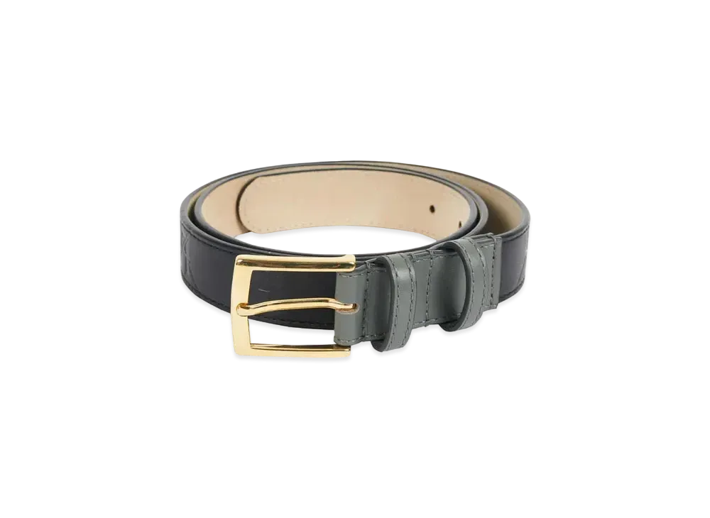 PALACE Pal-M-Gram Leather Belt "Midnight Blue"