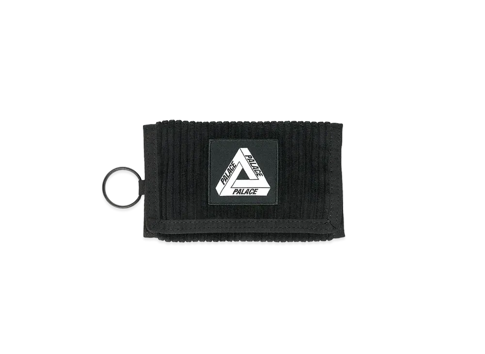 PALACE Corduroy Tri Wallet "Black"