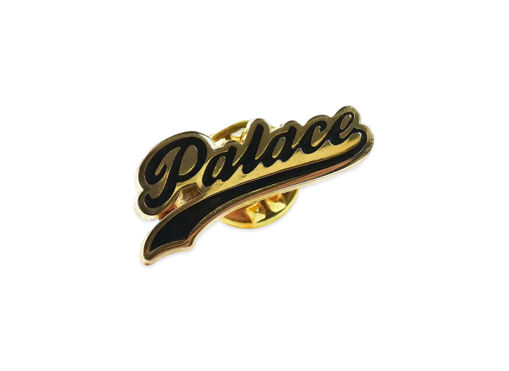 PALACE Script Pin Badge "Black"