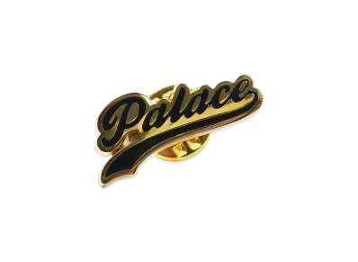 PALACE Script Pin Badge "Black"