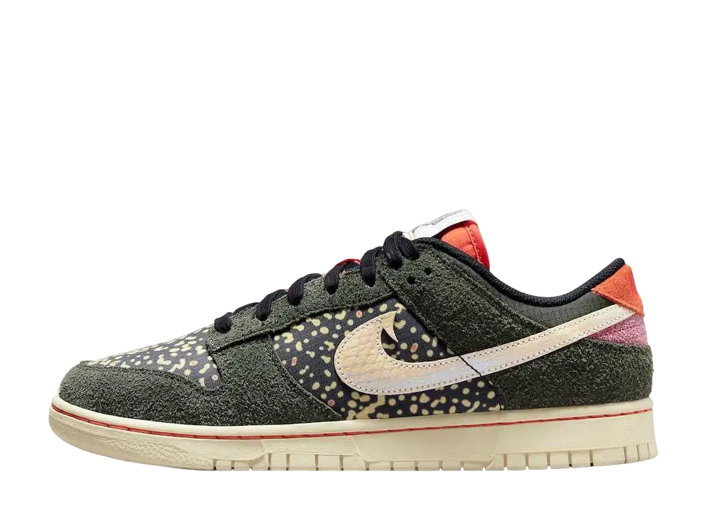 Nike Dunk Low Rainbow Trout "Sequoia/Alabaster-Safety Orange"