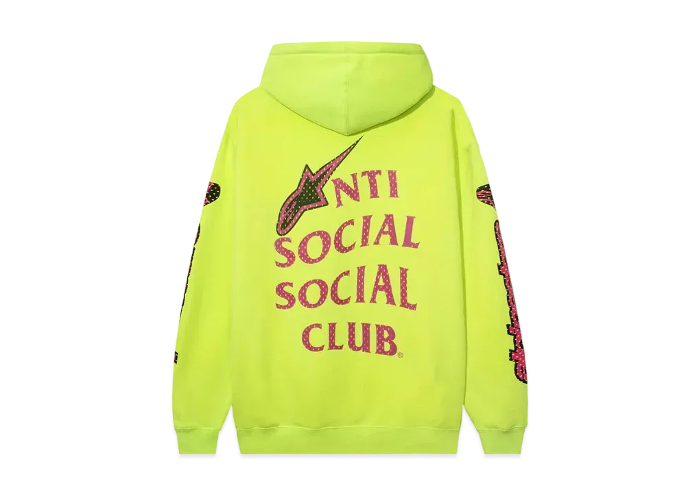 ANTI SOCIAL SOCIAL CLUB x Alpine Stars Track Neon Yellow Hoodie "Neon Yellow"